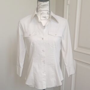 1 Day Sale🎯New York & Company Khaki Women's Button-Up Shirt
